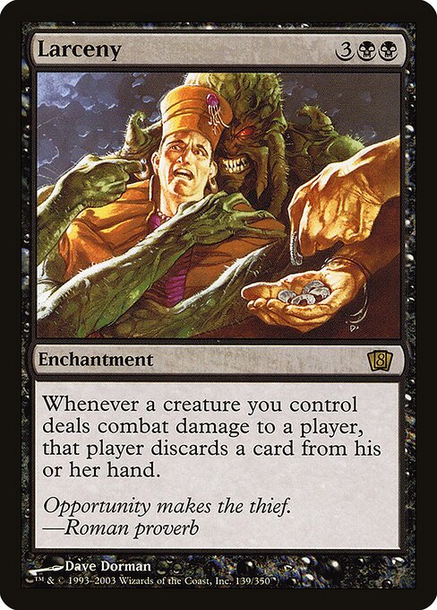Larceny - Eighth Edition Rare Card