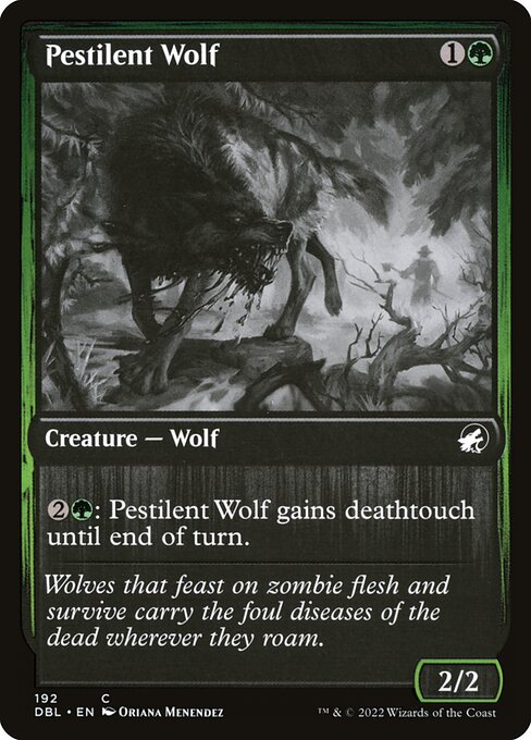 Pestilent Wolf - Innistrad: Double Feature Common Card