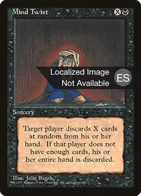Mind Twist - Fourth Edition Foreign Black Border Rare Card