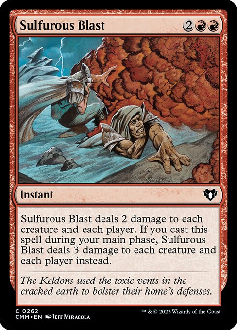Sulfurous Blast - Commander Masters Common Card