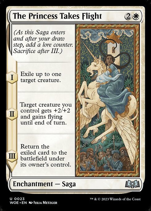 The Princess Takes Flight - Wilds of Eldraine Uncommon Card