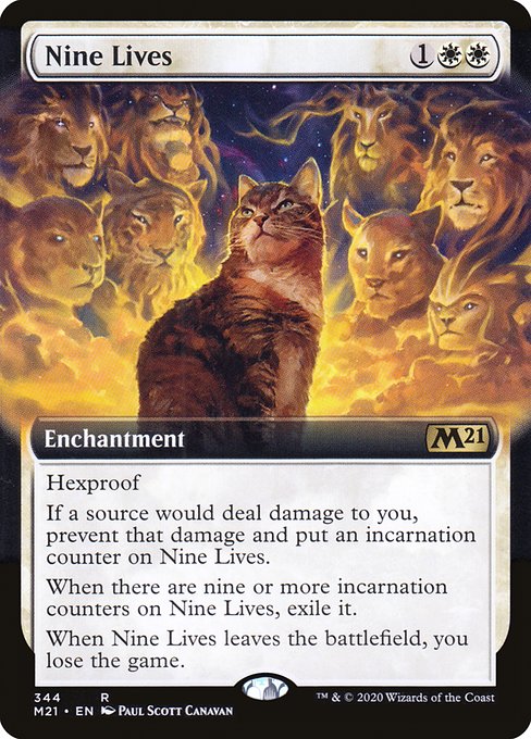 Nine Lives - Core Set 2021 Rare Card