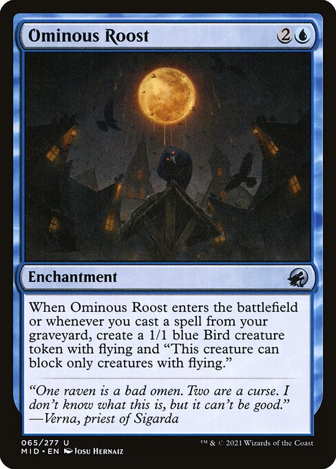 Ominous Roost - Innistrad: Midnight Hunt Uncommon Card