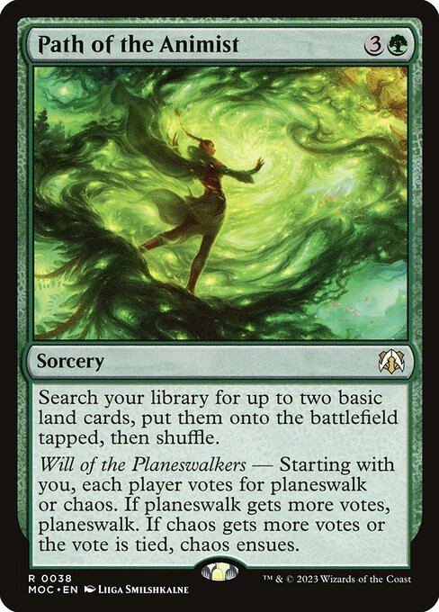 Path of the Animist - March of the Machine Commander Rare Card