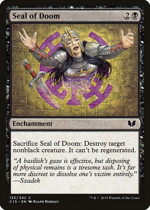 Seal of Doom - Commander 2015 Common Card