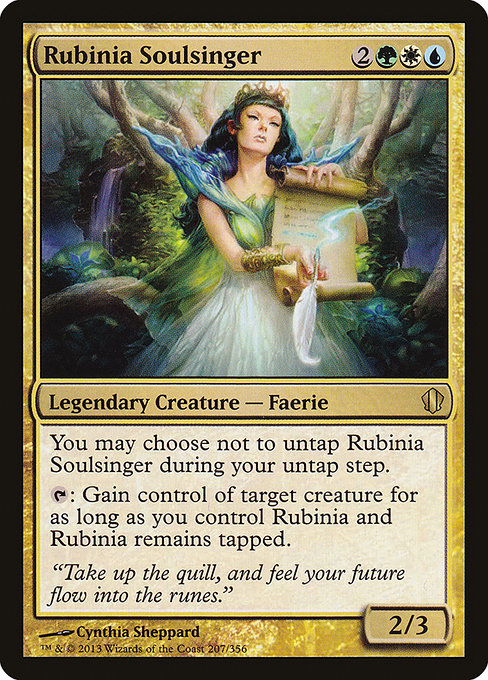 Rubinia Soulsinger - Commander 2013 Rare Card