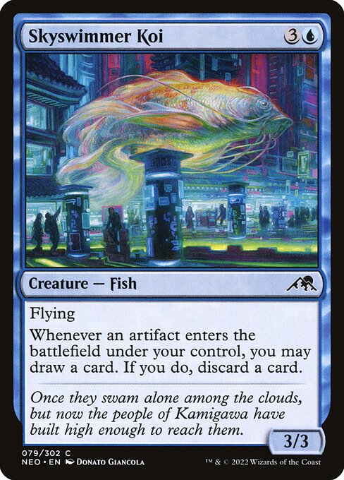 Skyswimmer Koi - Kamigawa: Neon Dynasty Common Card