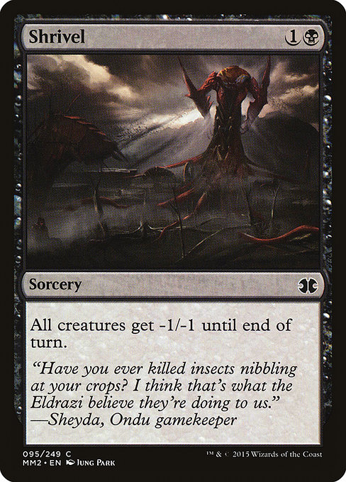 Shrivel - Modern Masters 2015 Common Card