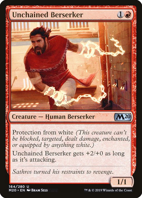 Unchained Berserker - Core Set 2020 Uncommon Card