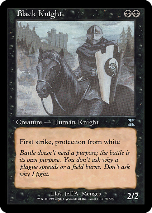 Black Knight - Masters Edition IV Uncommon Card