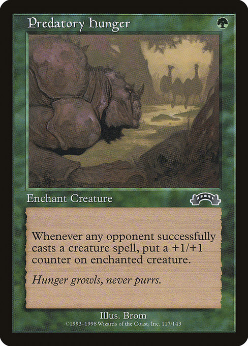 Predatory Hunger - Exodus Common Card