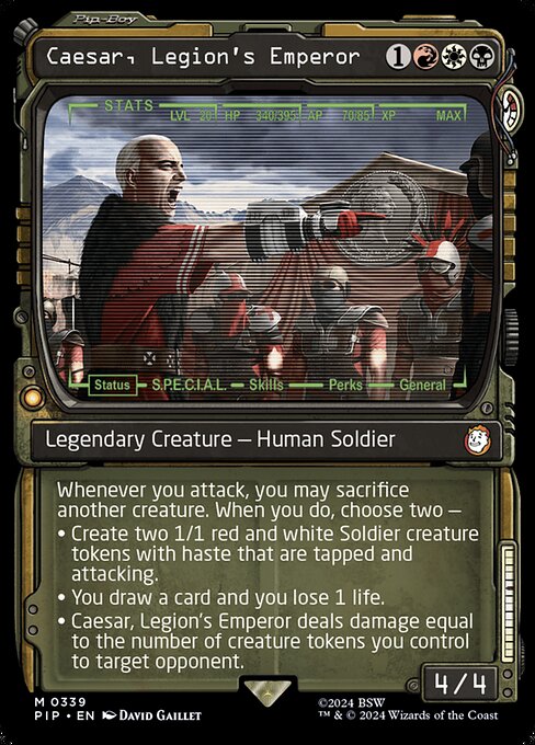 Caesar, Legion's Emperor - Fallout Mythic Card