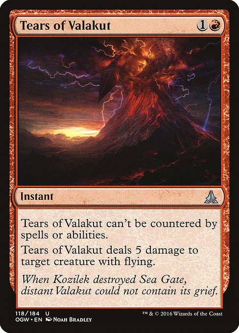 Tears of Valakut - Oath of the Gatewatch Uncommon Card