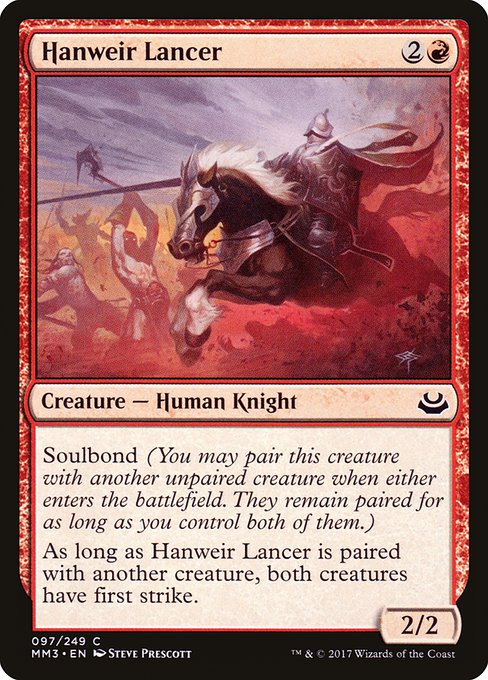 Hanweir Lancer - Modern Masters 2017 Common Card