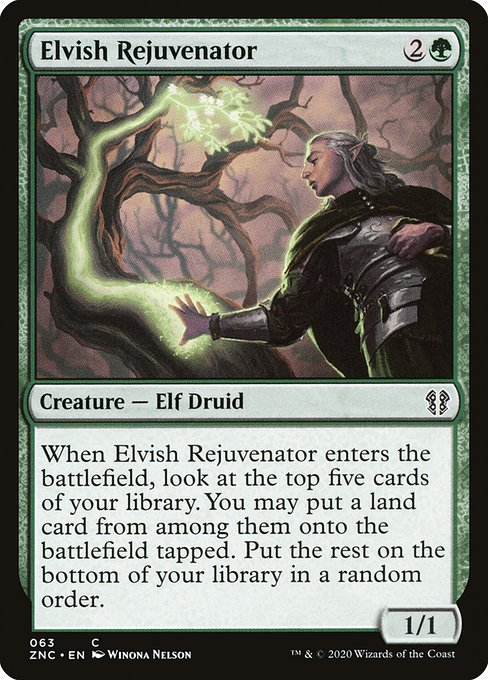 Elvish Rejuvenator - Zendikar Rising Commander Common Card