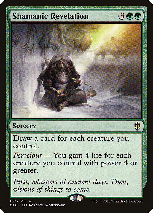 Shamanic Revelation - Commander 2016 Rare Card