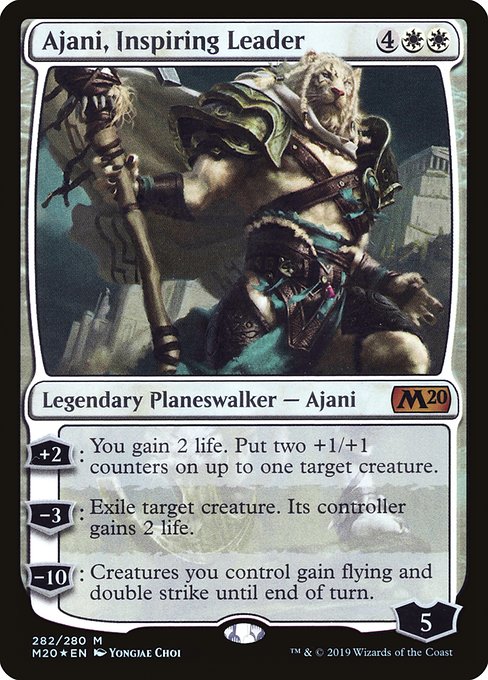 Ajani, Inspiring Leader - Core Set 2020 Mythic Card