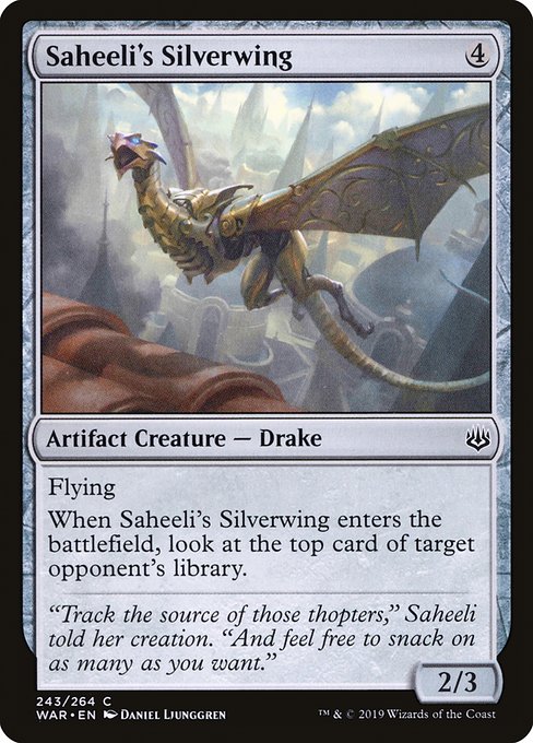 Saheeli's Silverwing - War of the Spark Common Card