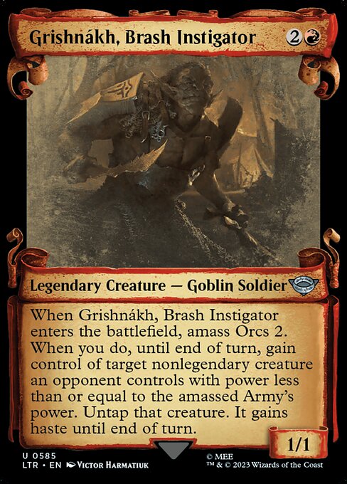 Grishnákh, Brash Instigator - The Lord of the Rings: Tales of Middle-earth Uncommon Card