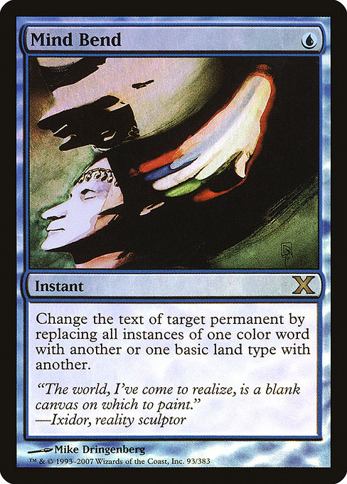 Mind Bend - Tenth Edition Rare Card