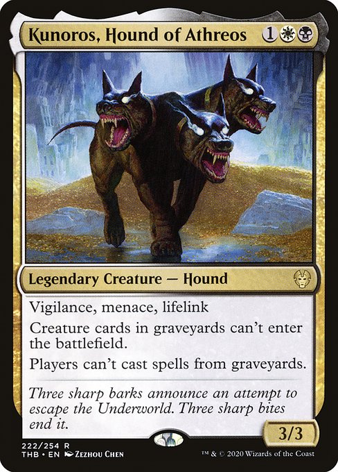 Kunoros, Hound of Athreos - Theros Beyond Death Rare Card