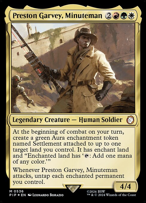 Preston Garvey, Minuteman - Fallout Mythic Card