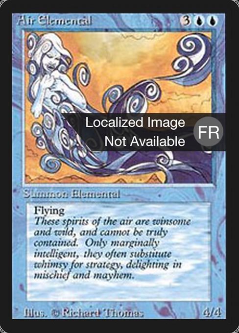 Air Elemental - Foreign Black Border Uncommon Card