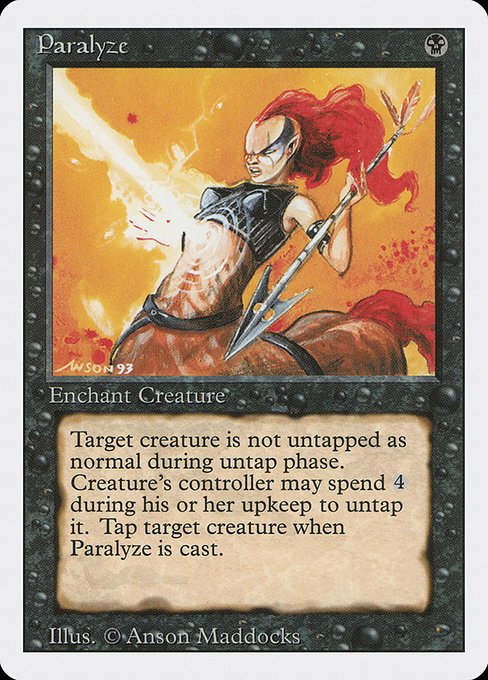 Paralyze - Revised Edition Common Card