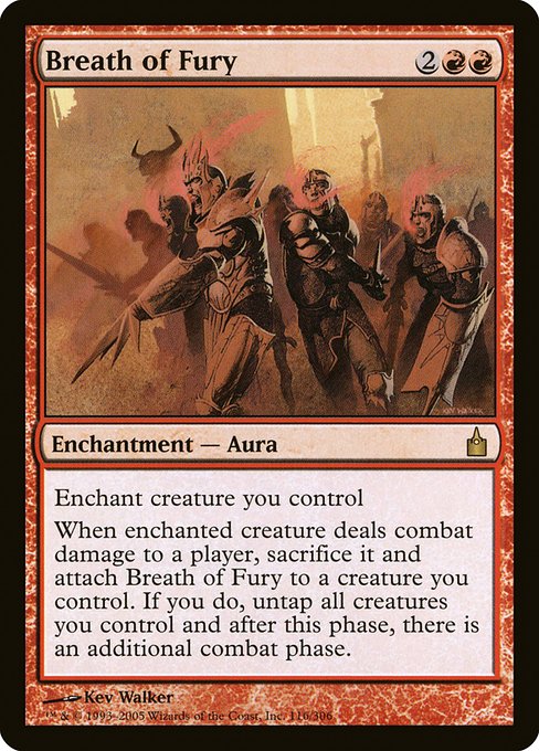 Breath of Fury - Ravnica: City of Guilds Rare Card