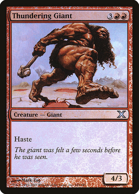 Thundering Giant - Tenth Edition Uncommon Card