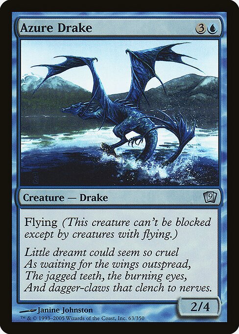 Azure Drake - Ninth Edition Uncommon Card