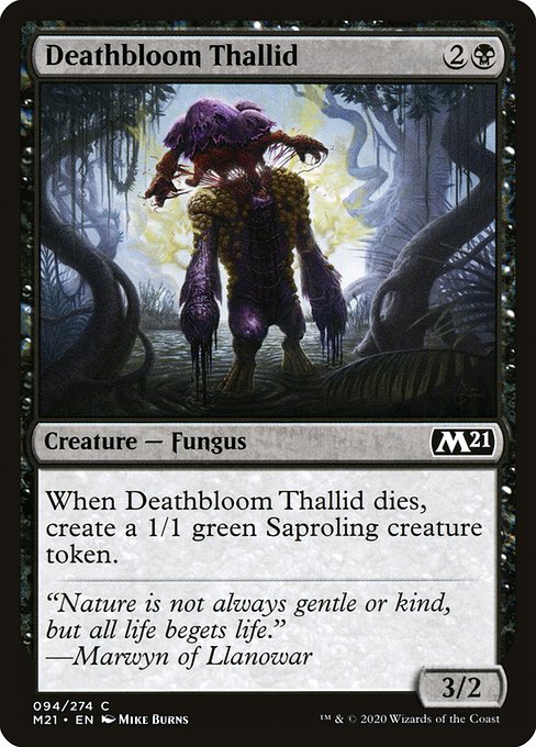 Deathbloom Thallid - Core Set 2021 Common Card