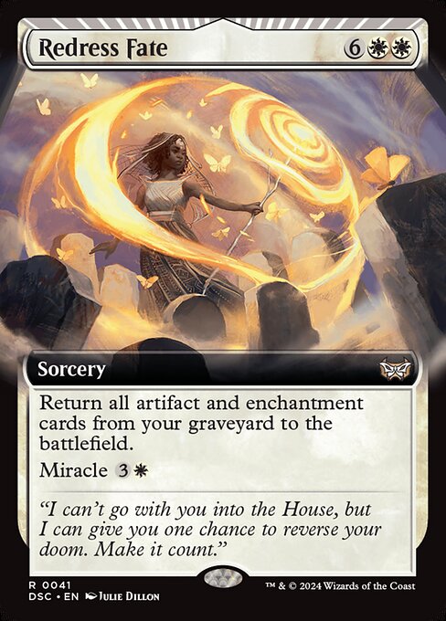 Redress Fate - Duskmourn: House of Horror Commander Rare Card