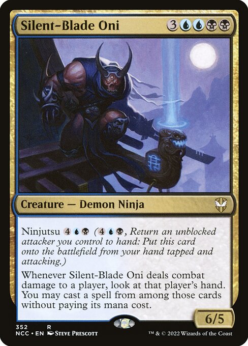 Silent-Blade Oni - New Capenna Commander Rare Card