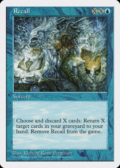 Recall - Fifth Edition Rare Card