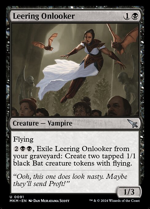 Leering Onlooker - Murders at Karlov Manor Uncommon Card