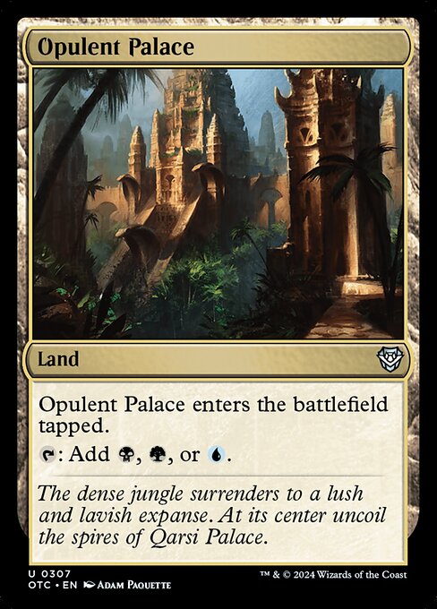 Opulent Palace - Outlaws of Thunder Junction Commander Uncommon Card