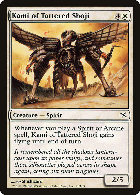 Kami of Tattered Shoji - Betrayers of Kamigawa Common Card