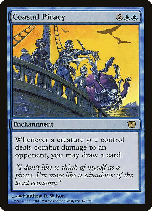 Coastal Piracy - Eighth Edition Rare Card