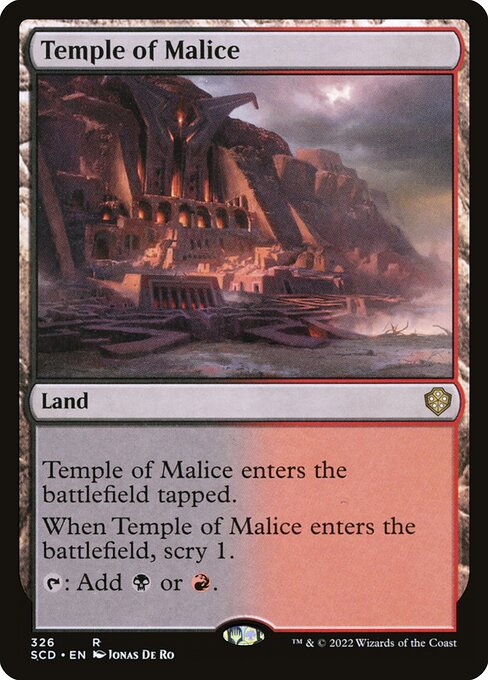 Temple of Malice - Starter Commander Decks Rare Card