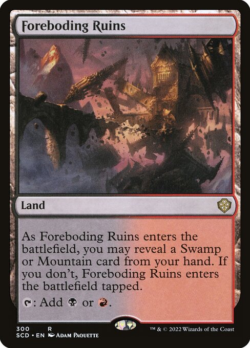 Foreboding Ruins - Starter Commander Decks Rare Card