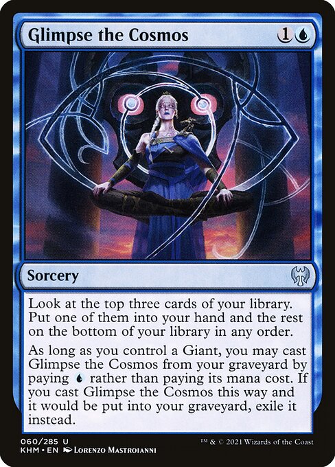 Glimpse the Cosmos - Kaldheim Uncommon Card