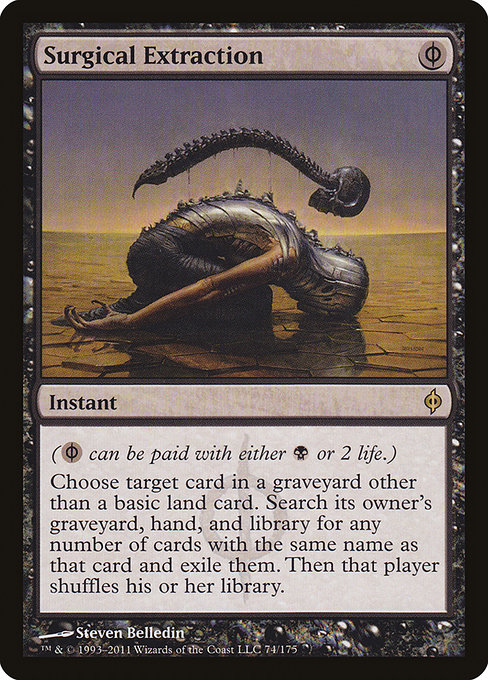 Surgical Extraction - New Phyrexia Rare Card