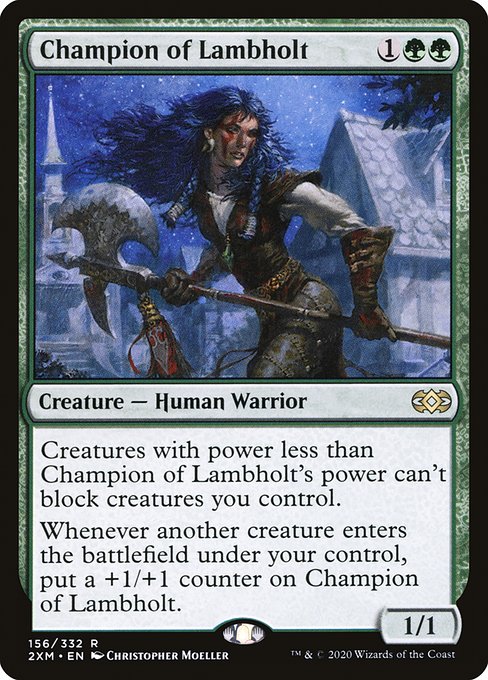 Champion of Lambholt - Double Masters Rare Card