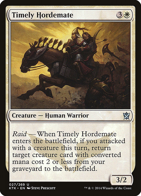 Timely Hordemate - Khans of Tarkir Uncommon Card