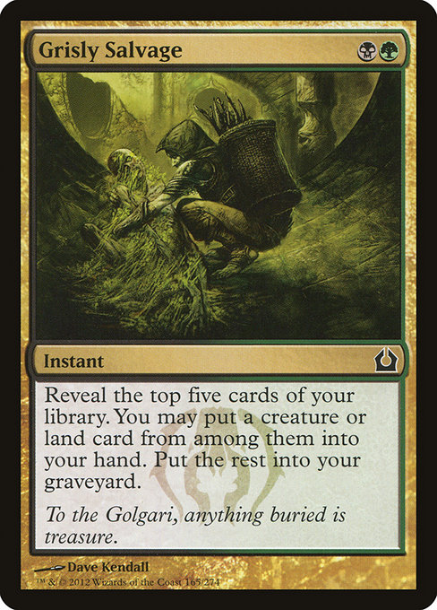 Grisly Salvage - Return to Ravnica Common Card