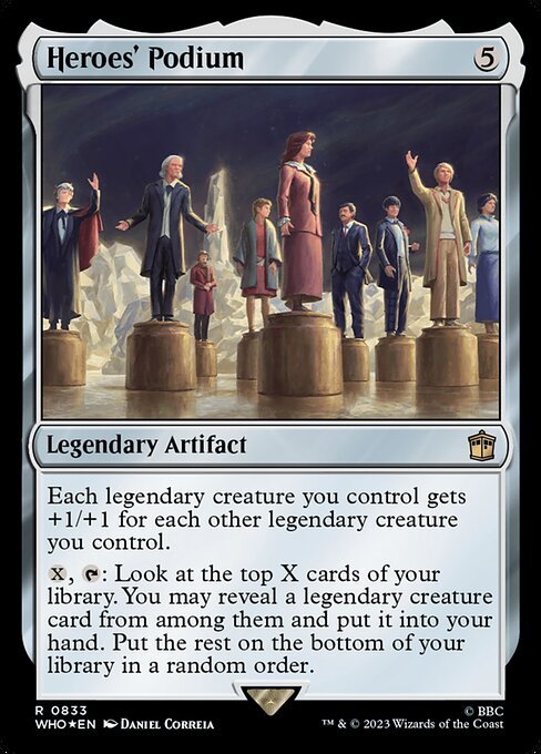 Heroes' Podium - Doctor Who Rare Card