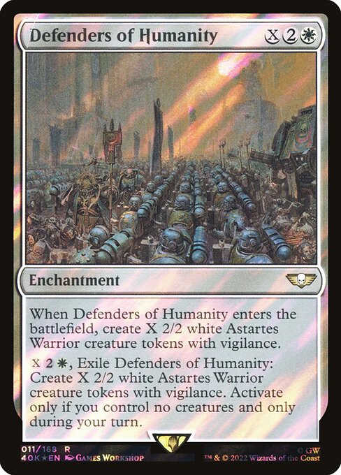 Defenders of Humanity - Warhammer 40,000 Commander Rare Card