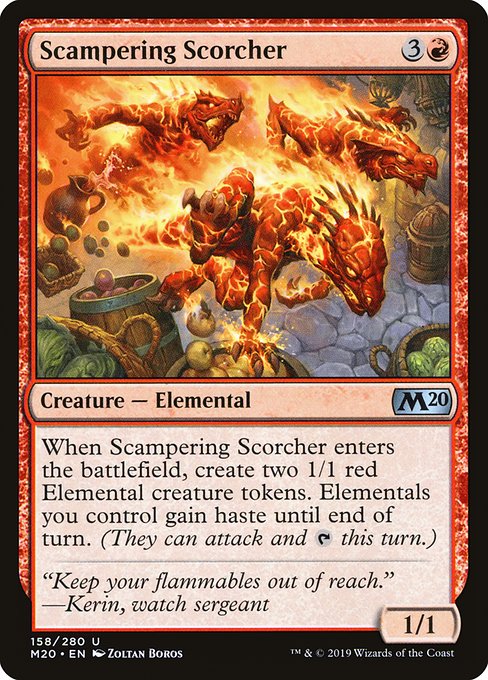 Scampering Scorcher - Core Set 2020 Uncommon Card