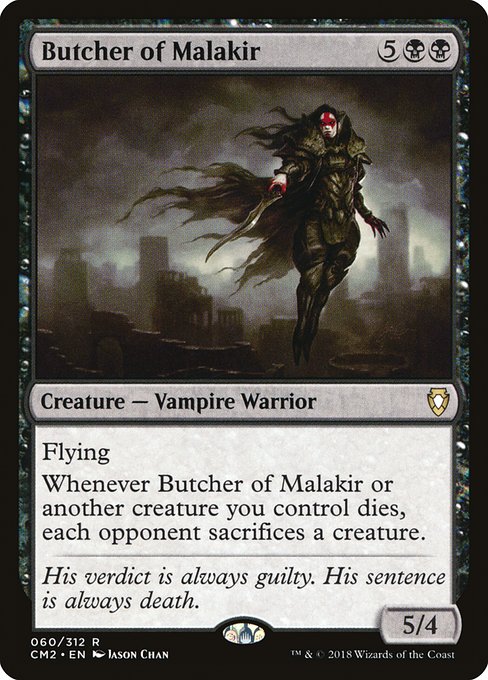 Butcher of Malakir - Commander Anthology Volume II Rare Card